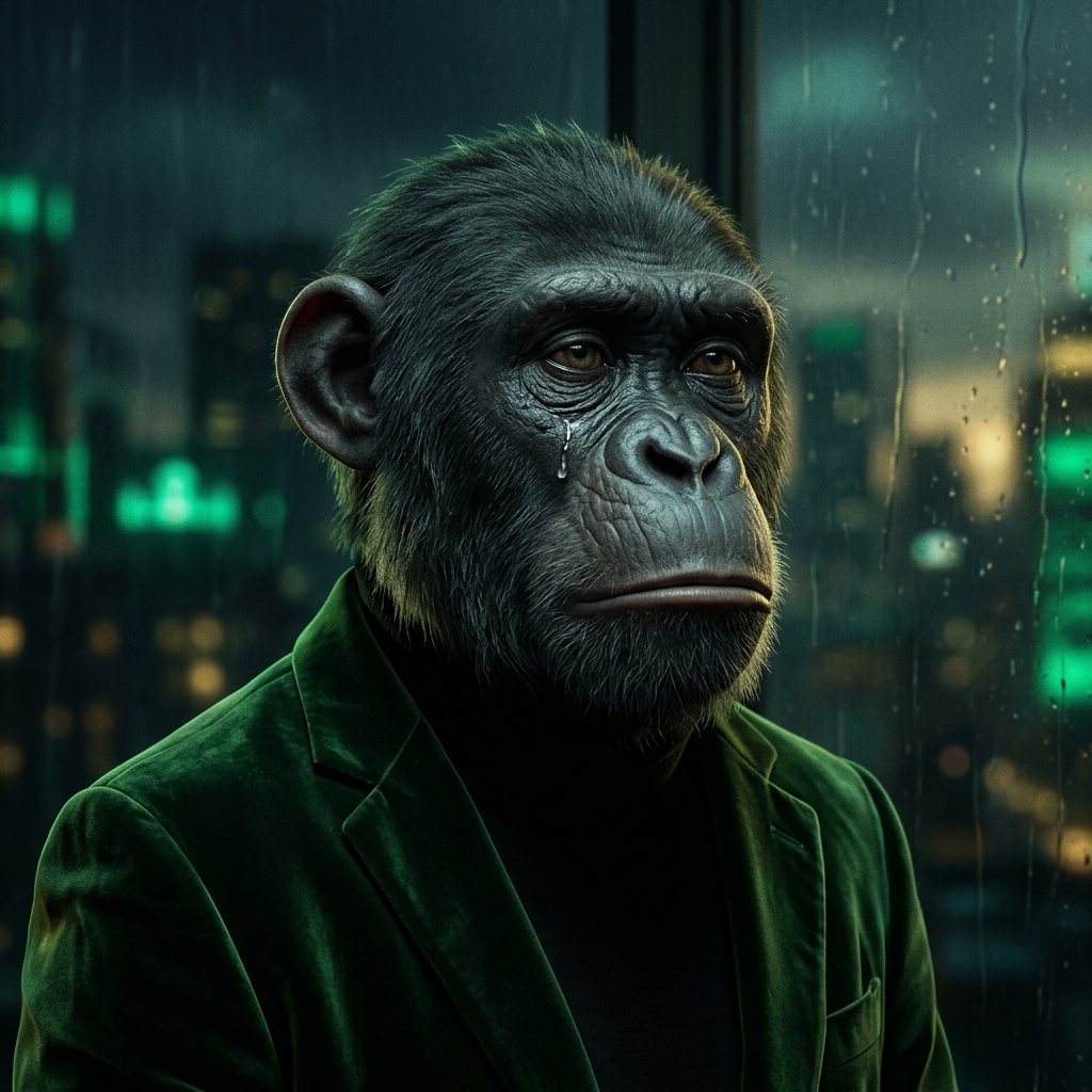 Sad Ape #824 · Chart Ghost