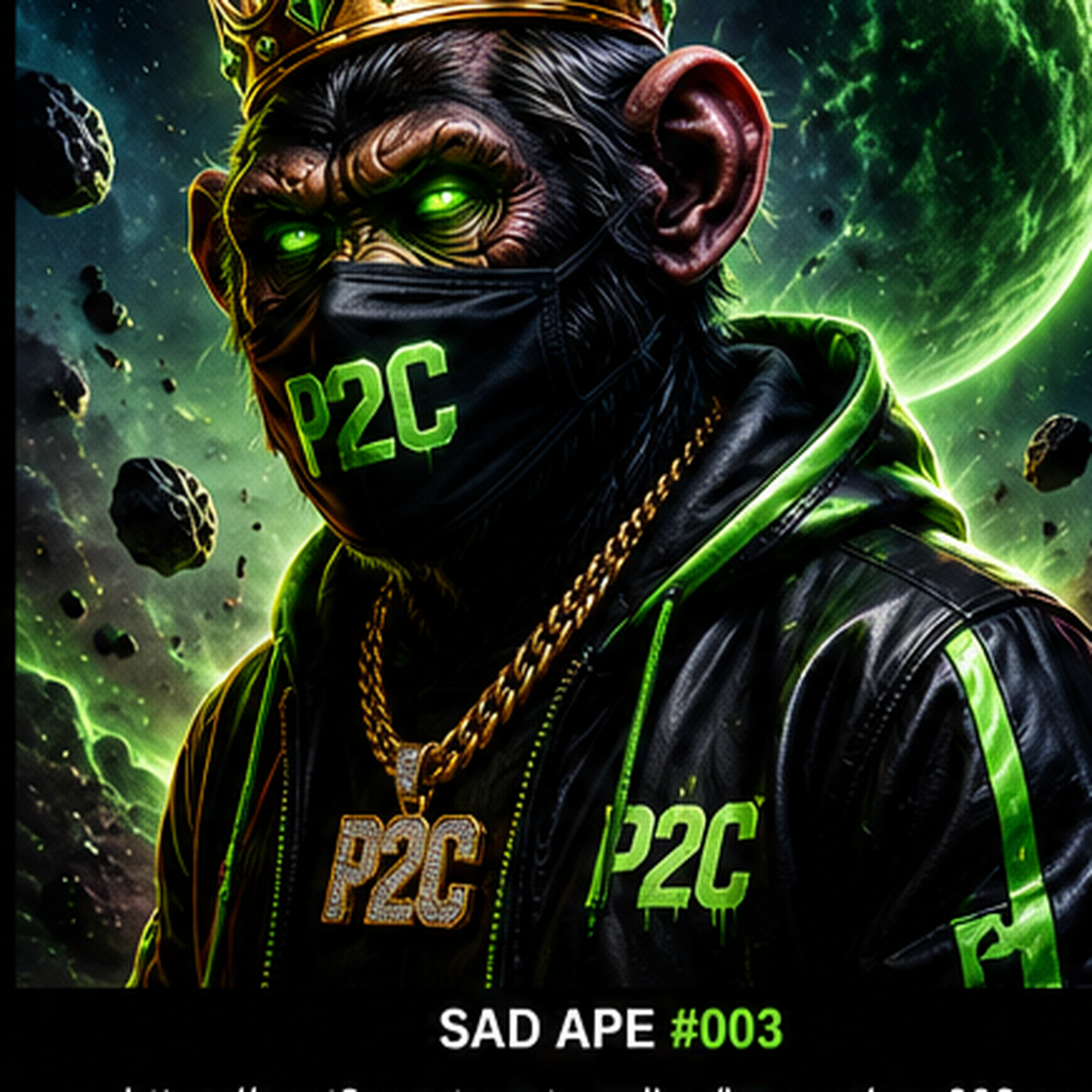 Sad Ape - Superhero Ape 